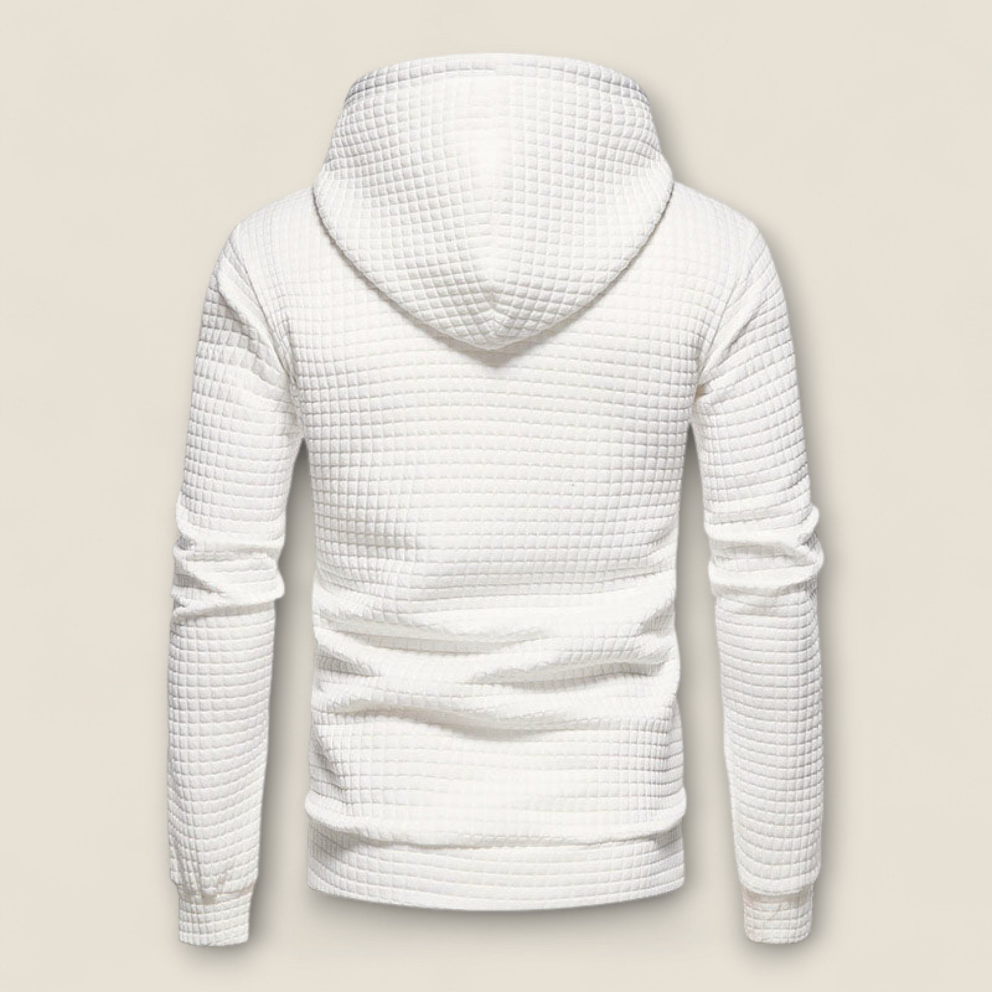 Renato - Tekstureret Hoodie med Pullover Design