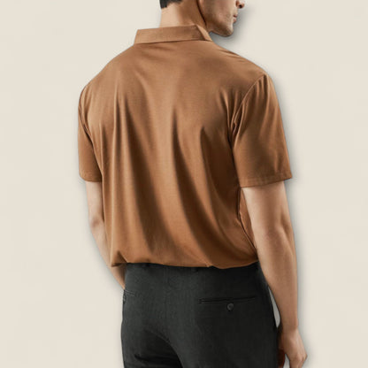 Fabio - Bomulds-silke blanding polo