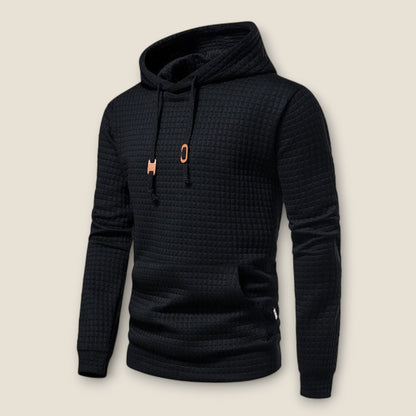 Renato - Tekstureret Hoodie med Pullover Design