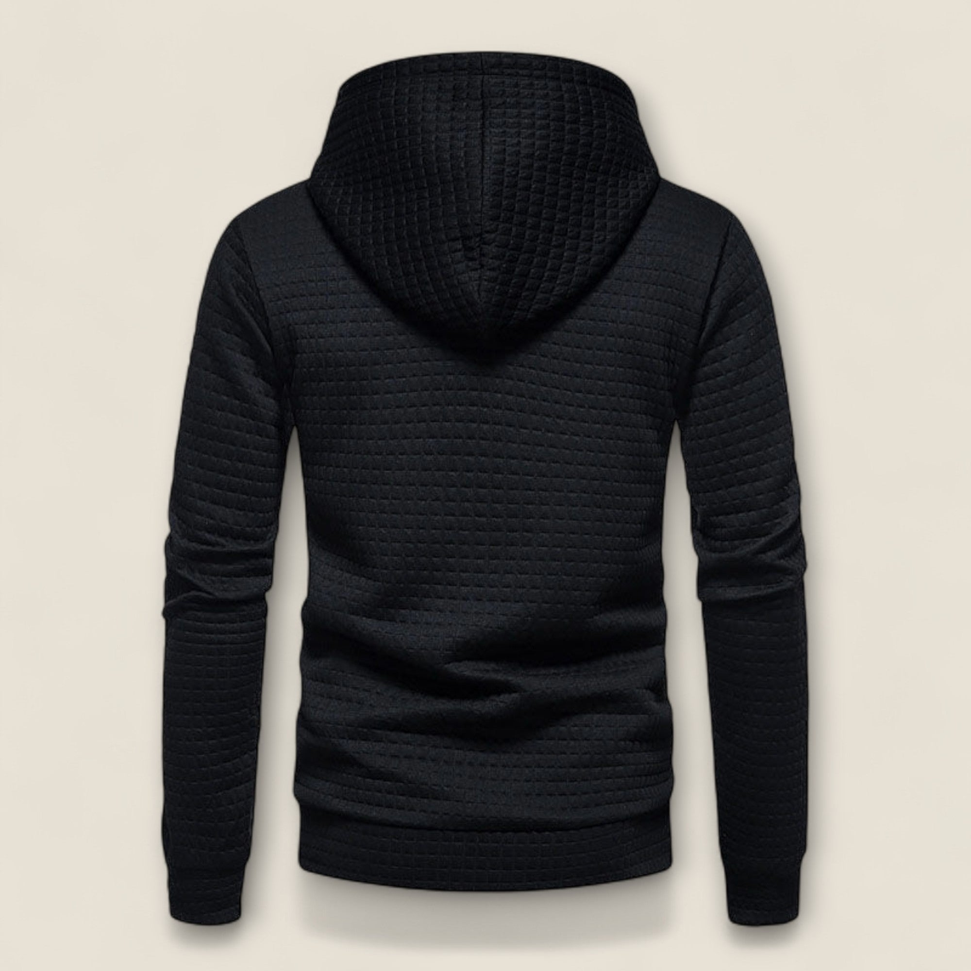 Renato - Tekstureret Hoodie med Pullover Design