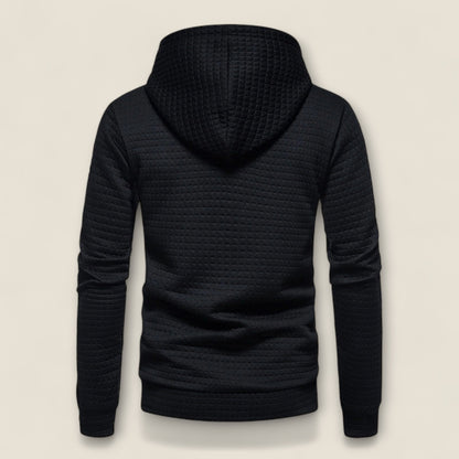 Renato - Tekstureret Hoodie med Pullover Design