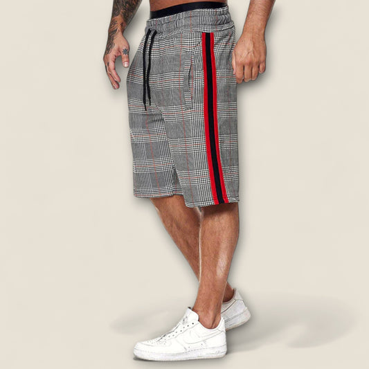Serapio - Plaid og Stribet Lounge Shorts