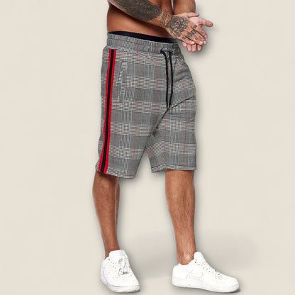 Serapio - Plaid og Stribet Lounge Shorts