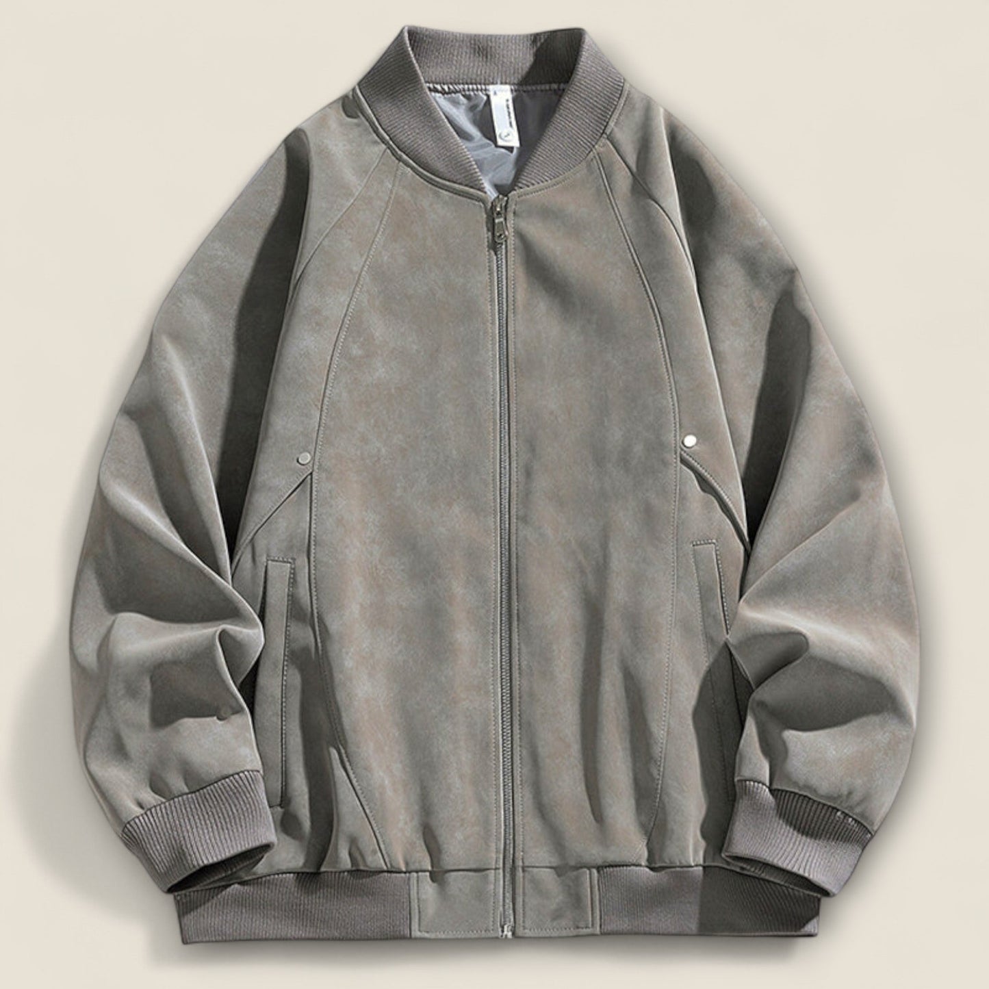 Alonso - Suede Bomberjakke