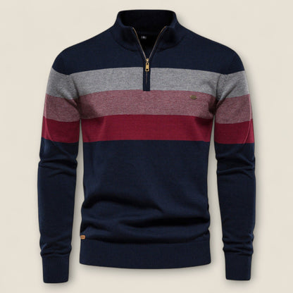 Raffaele - Cotton Quarter-Zip Sweater