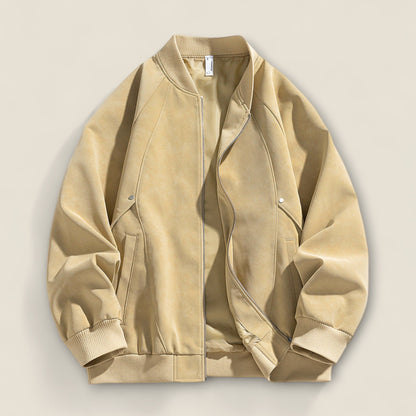 Alonso - Suede Bomberjakke