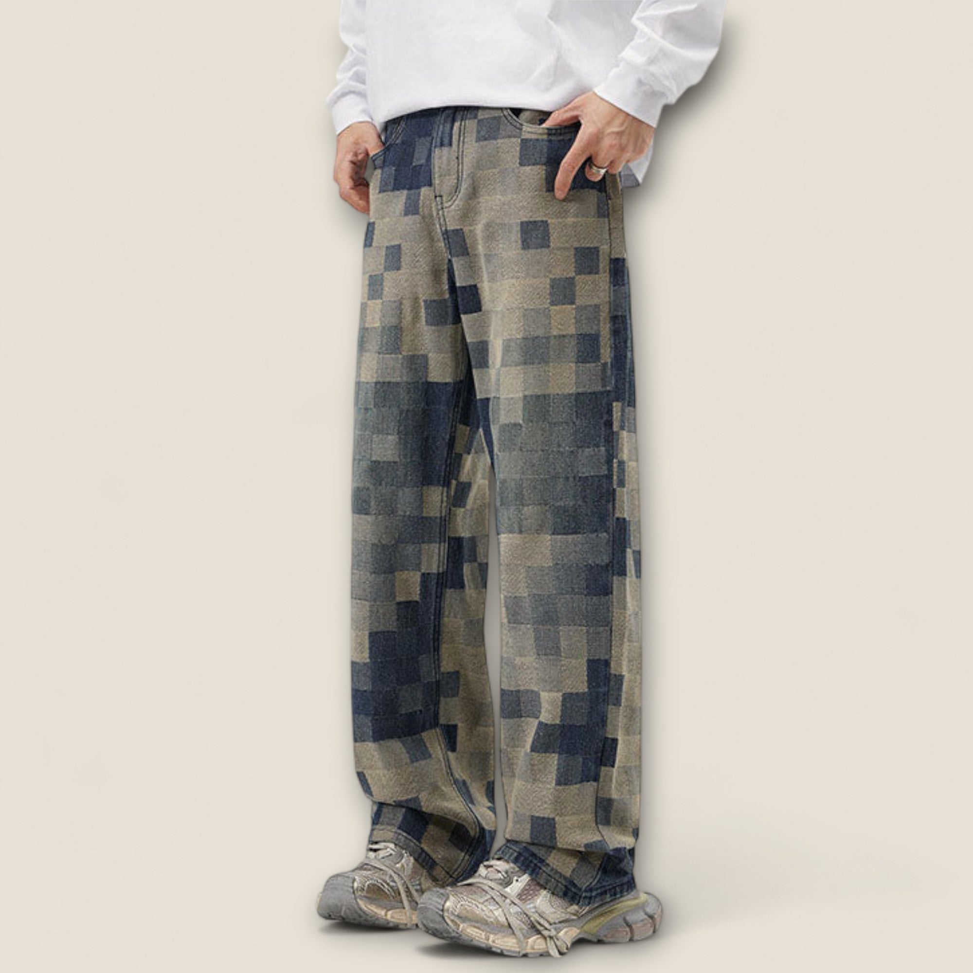 Ciro - Pixel Slidt Denim Jeans