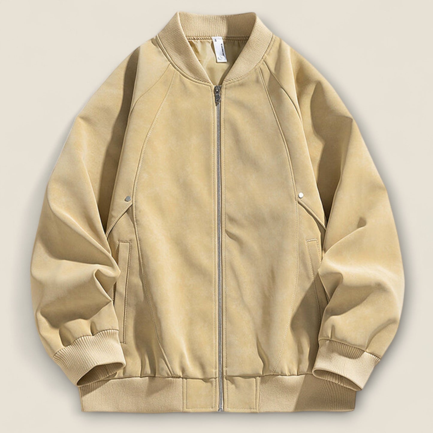 Alonso - Suede Bomberjakke