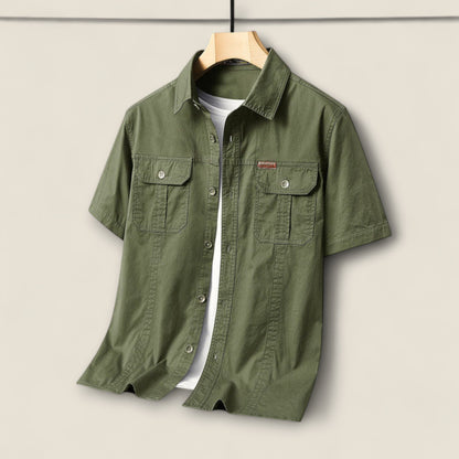 Diego - Utility Skjorte i Bomulds Twill