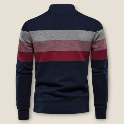 Raffaele - Cotton Quarter-Zip Sweater