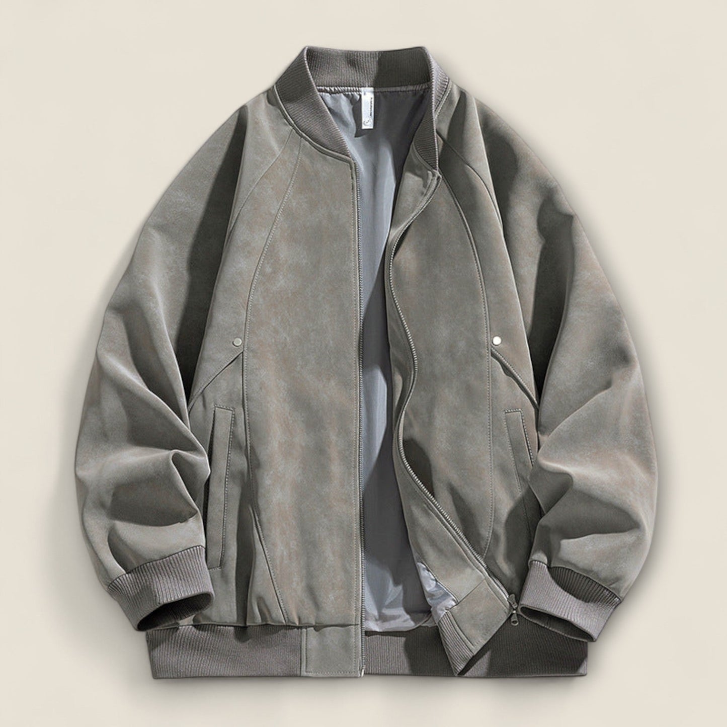 Alonso - Suede Bomberjakke