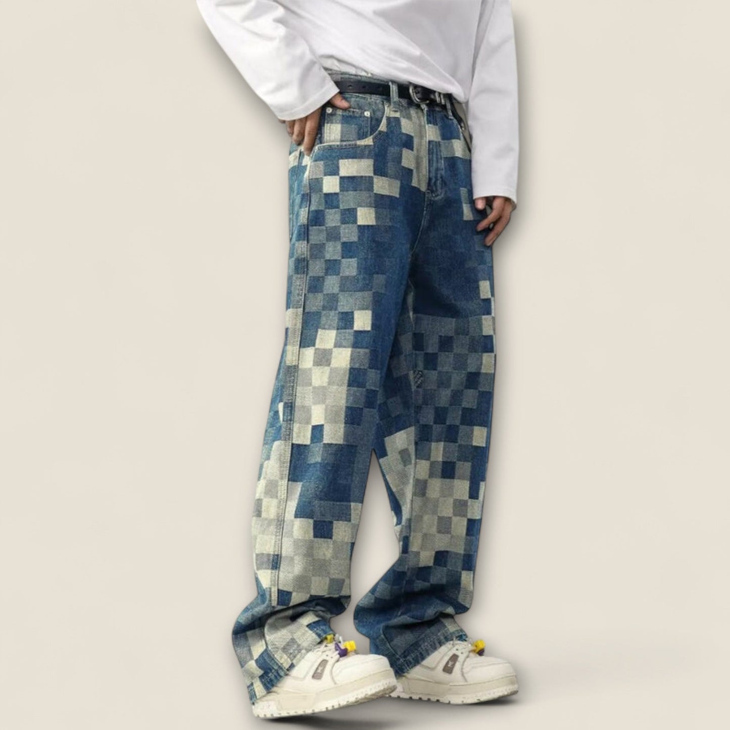 Ciro - Pixel Slidt Denim Jeans