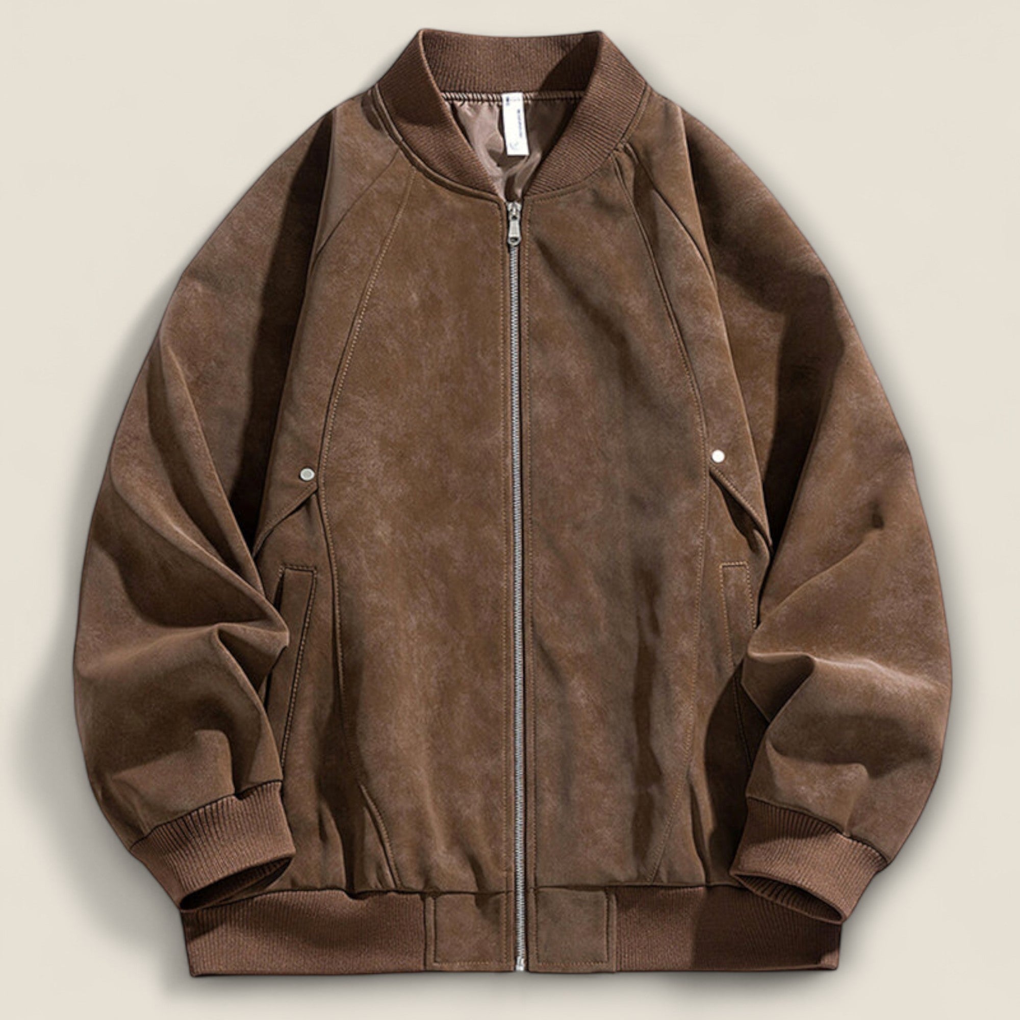 Alonso - Suede Bomberjakke