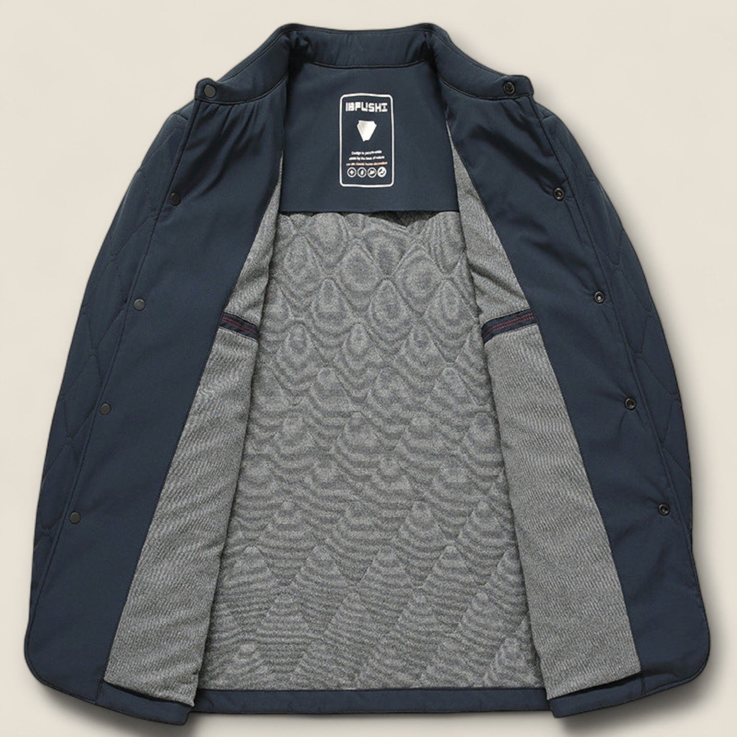 Cole - Vatteret Knappet Frakke