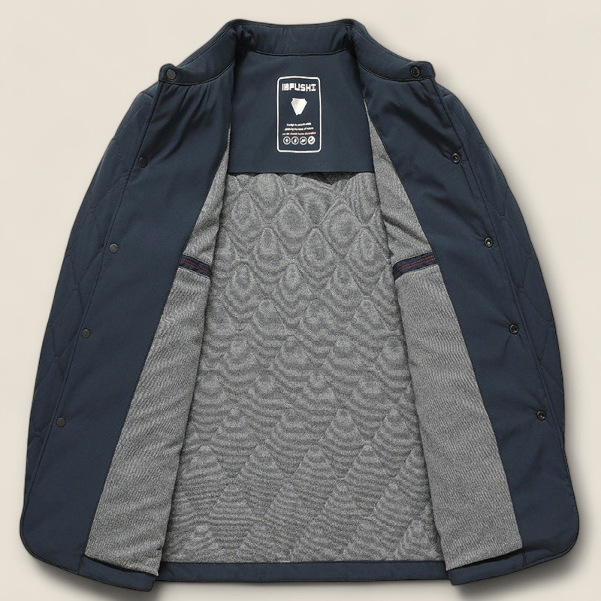 Cole - Vatteret Knappet Frakke