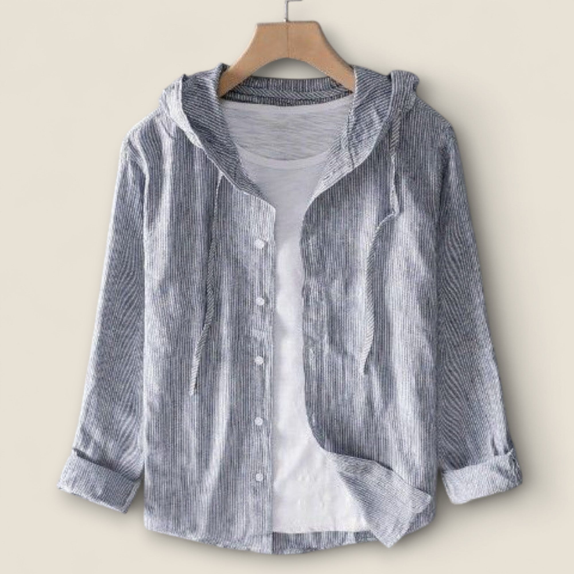 Nicolas - Linned hætte skjorte