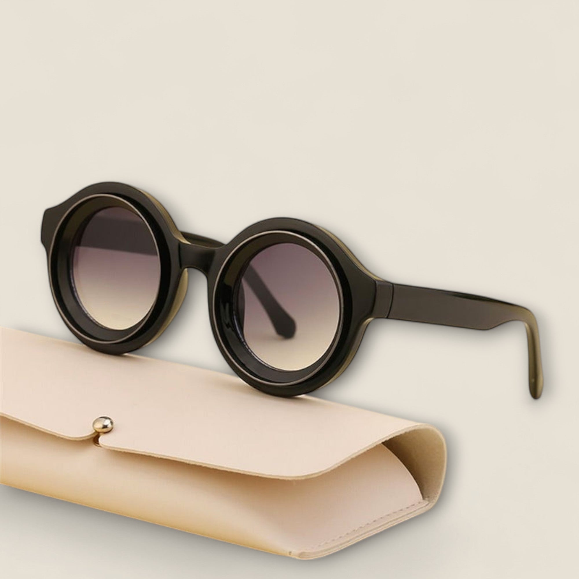 Emilio - Retro Træsolbriller