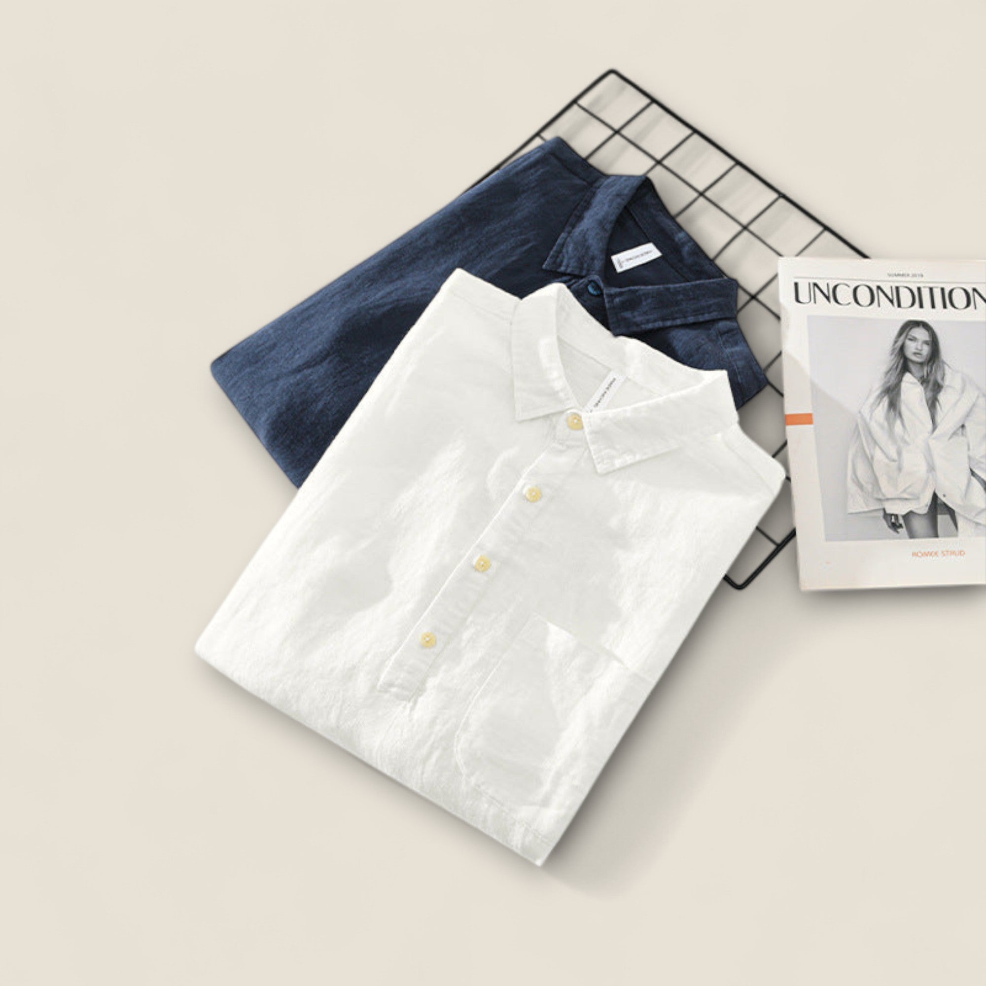 Leone - Linned Knap-Op Skjorte