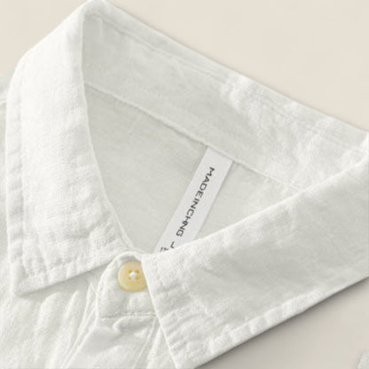 Leone - Linned Knap-Op Skjorte