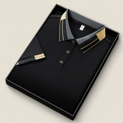 Dario - Letvægts Strik Polo Shirt