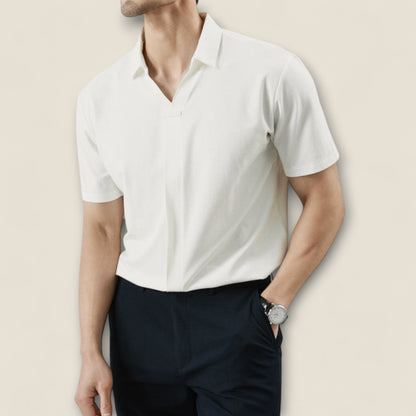 Fabio - Bomulds-silke blanding polo