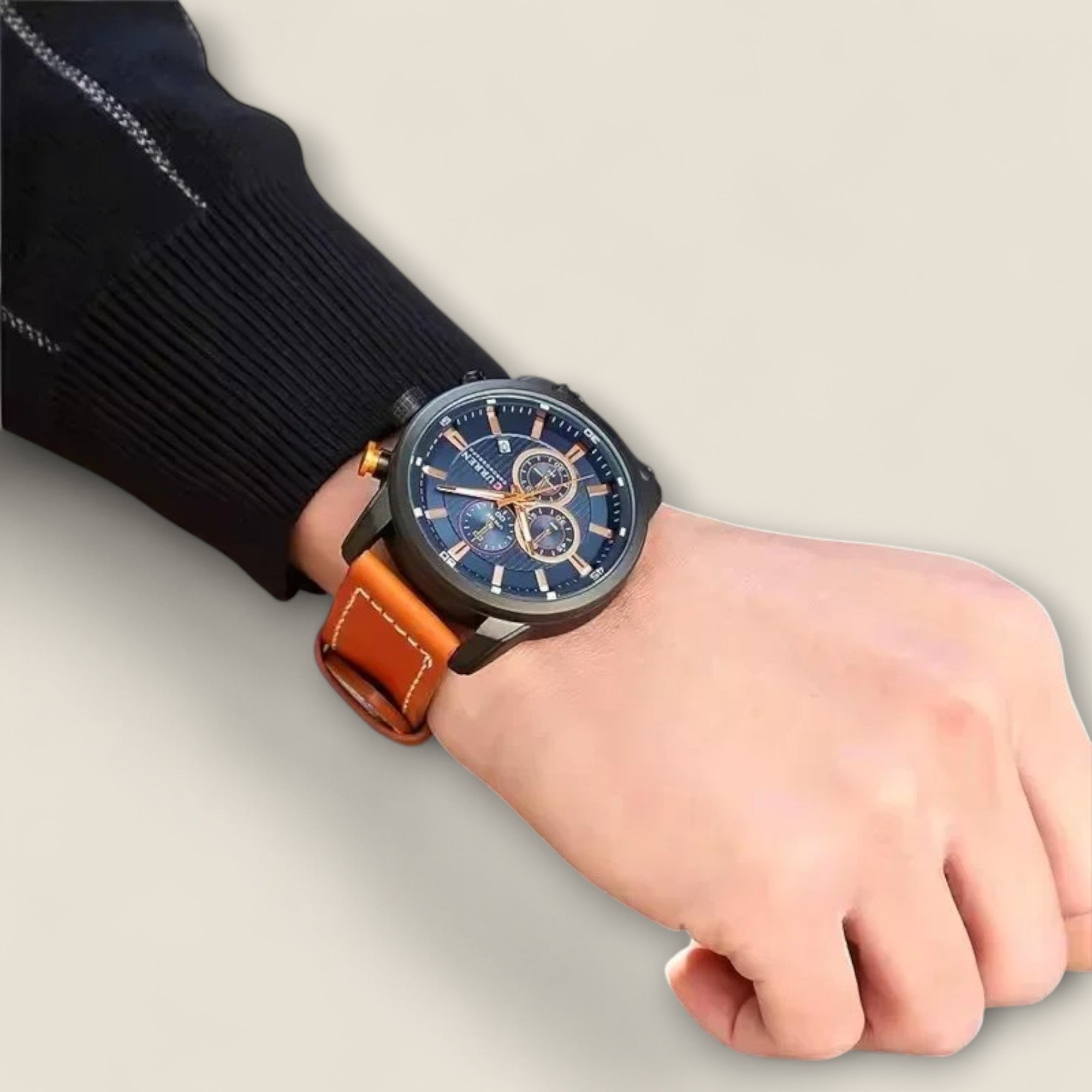 Renzo - Læder Chronograph Ur