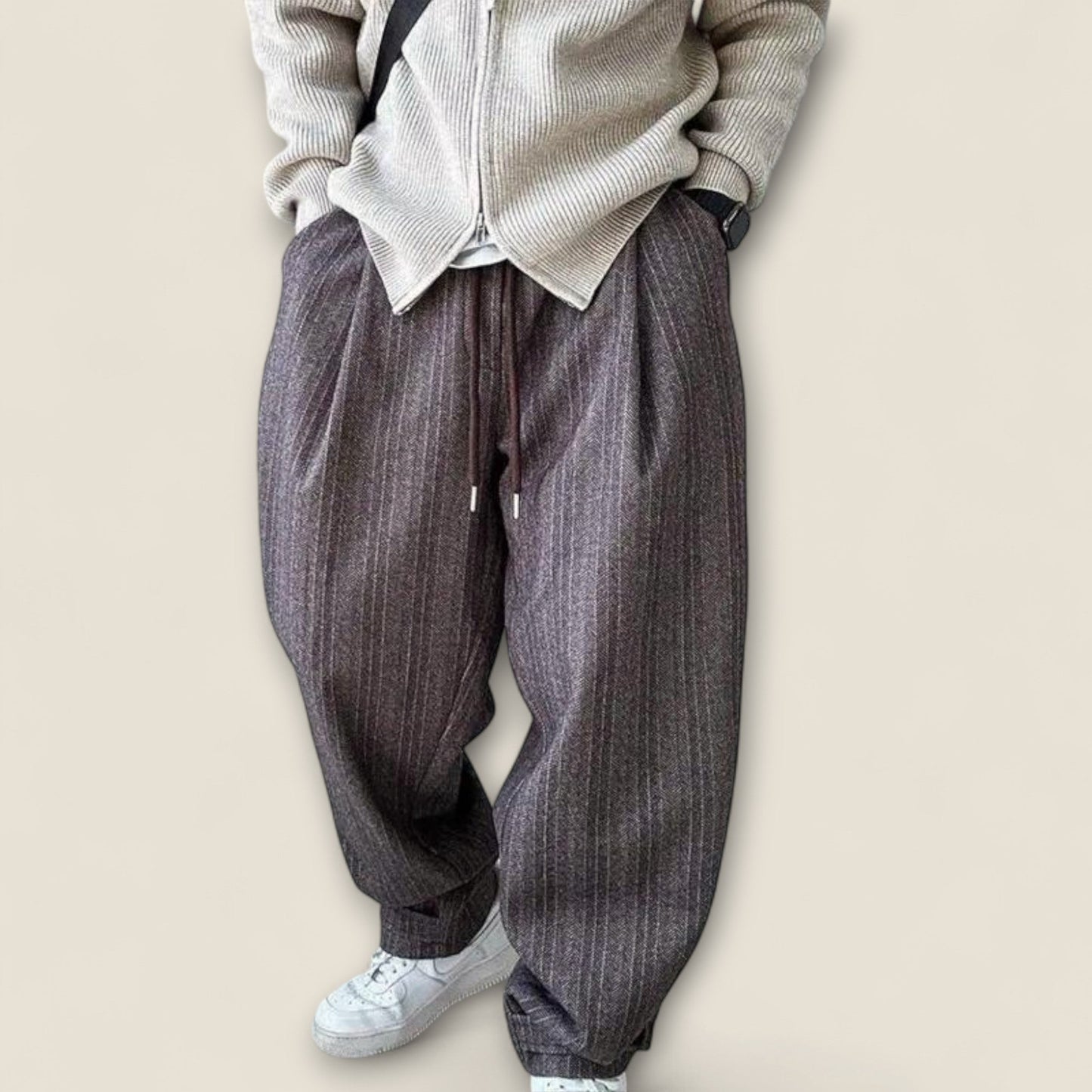 Bruno - Stribet Relaxed Fit Bukser