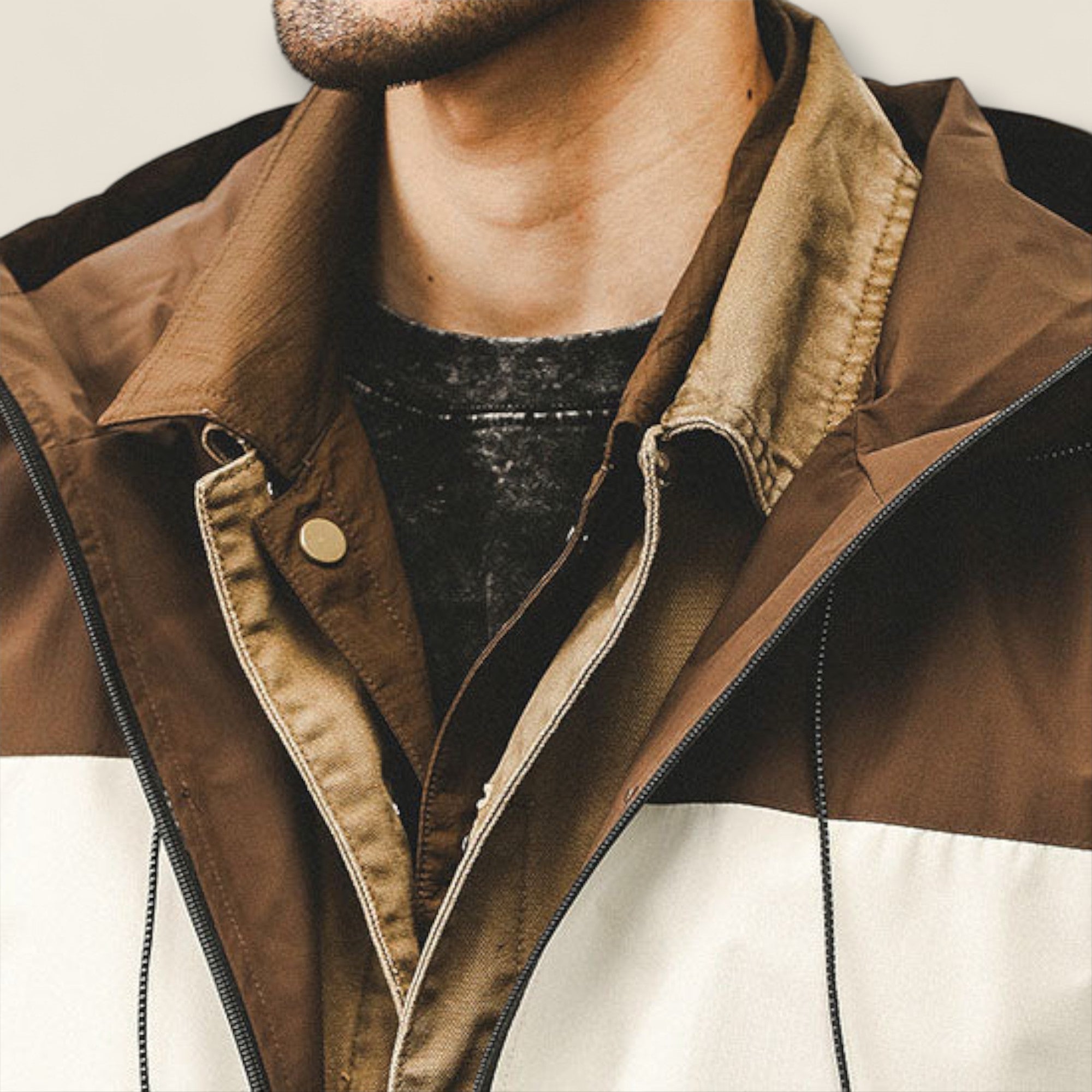 Rafael - Farveblokeret Utility Jakke