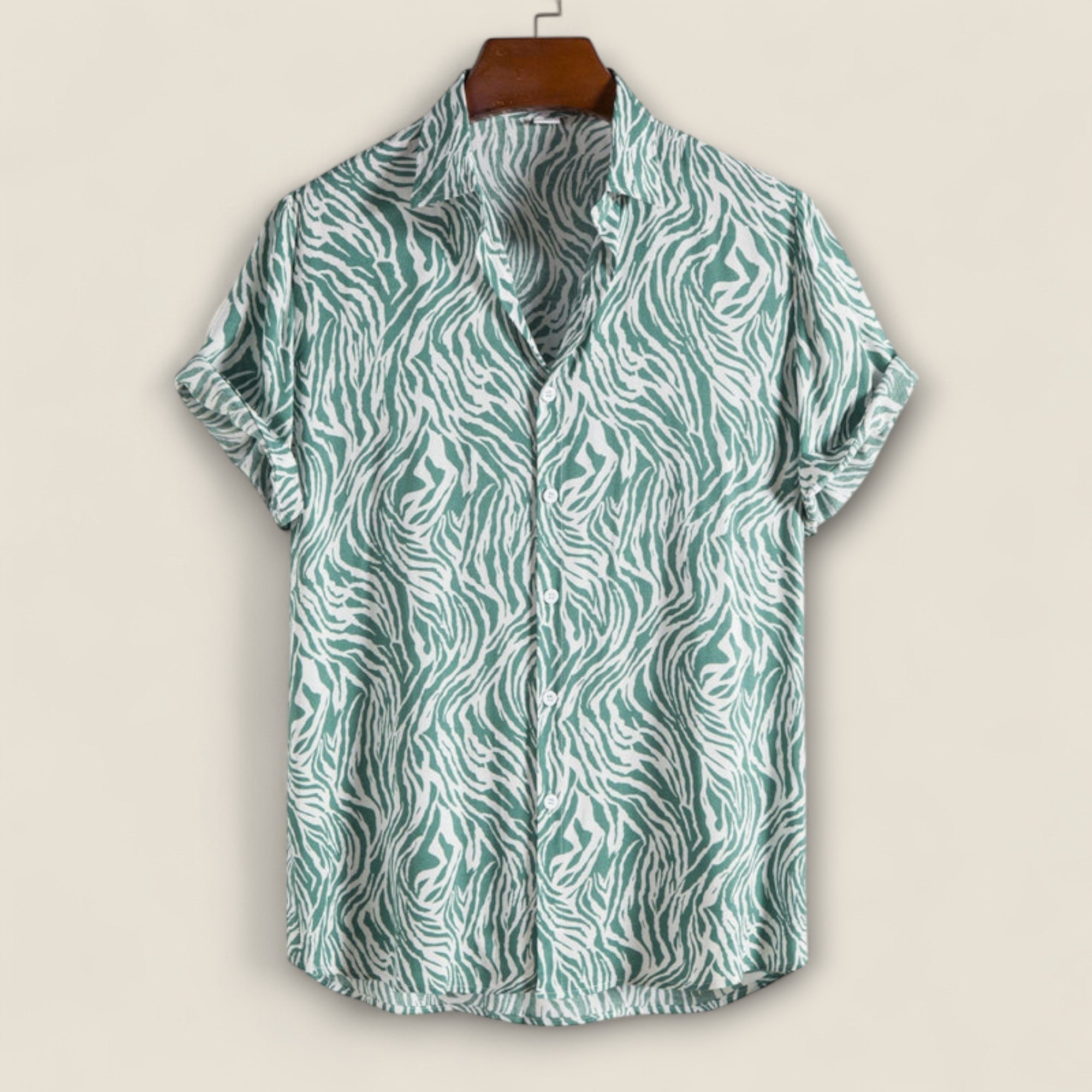 Claudio - Camp Skjorte med Tigerprint