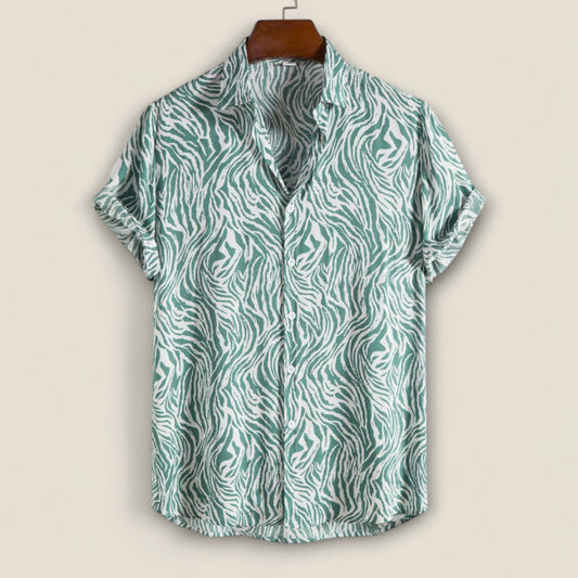 Claudio - Camp Skjorte med Tigerprint