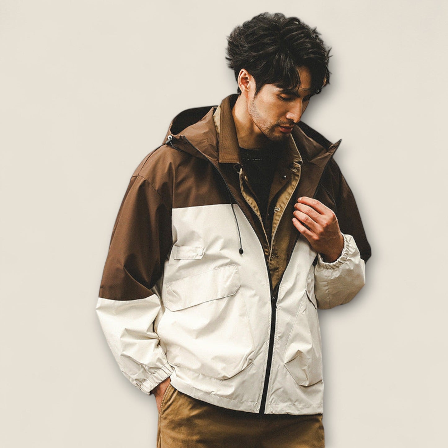 Rafael - Farveblokeret Utility Jakke