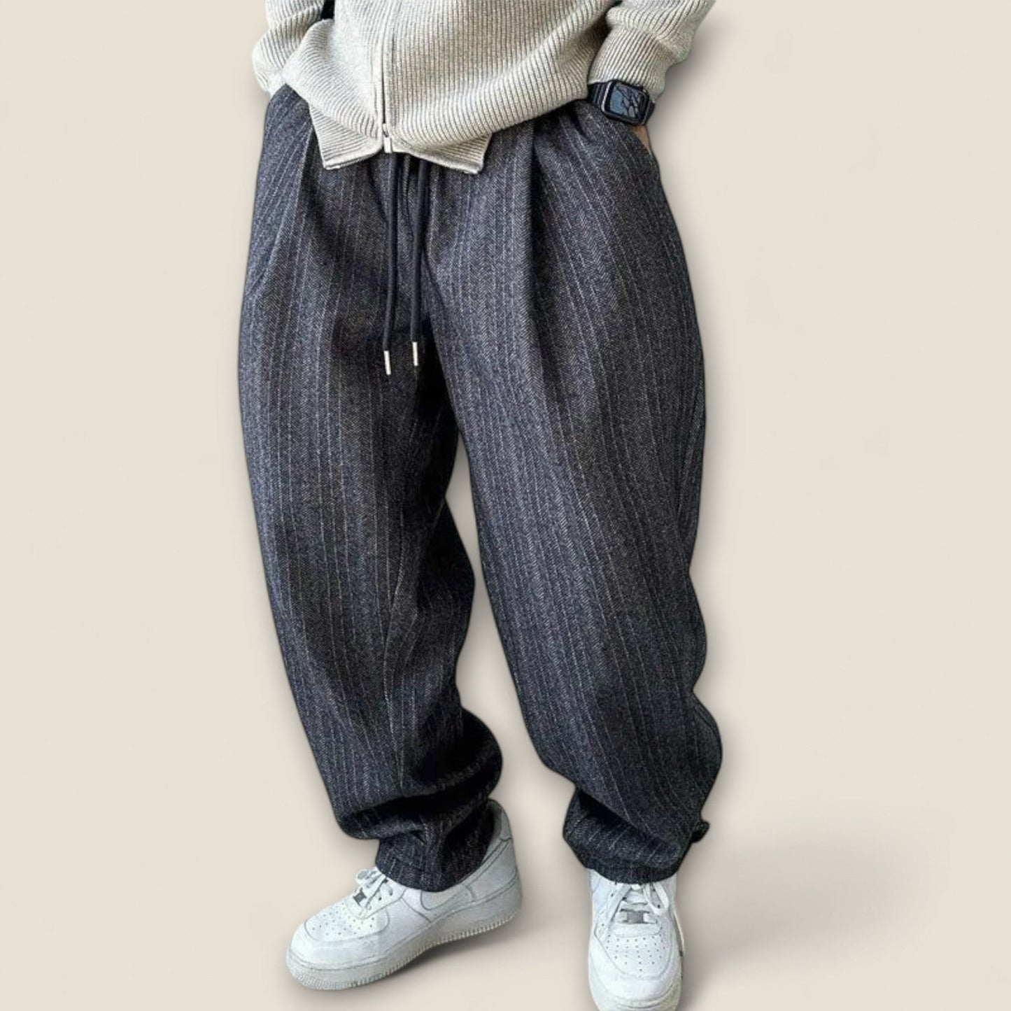 Bruno - Stribet Relaxed Fit Bukser