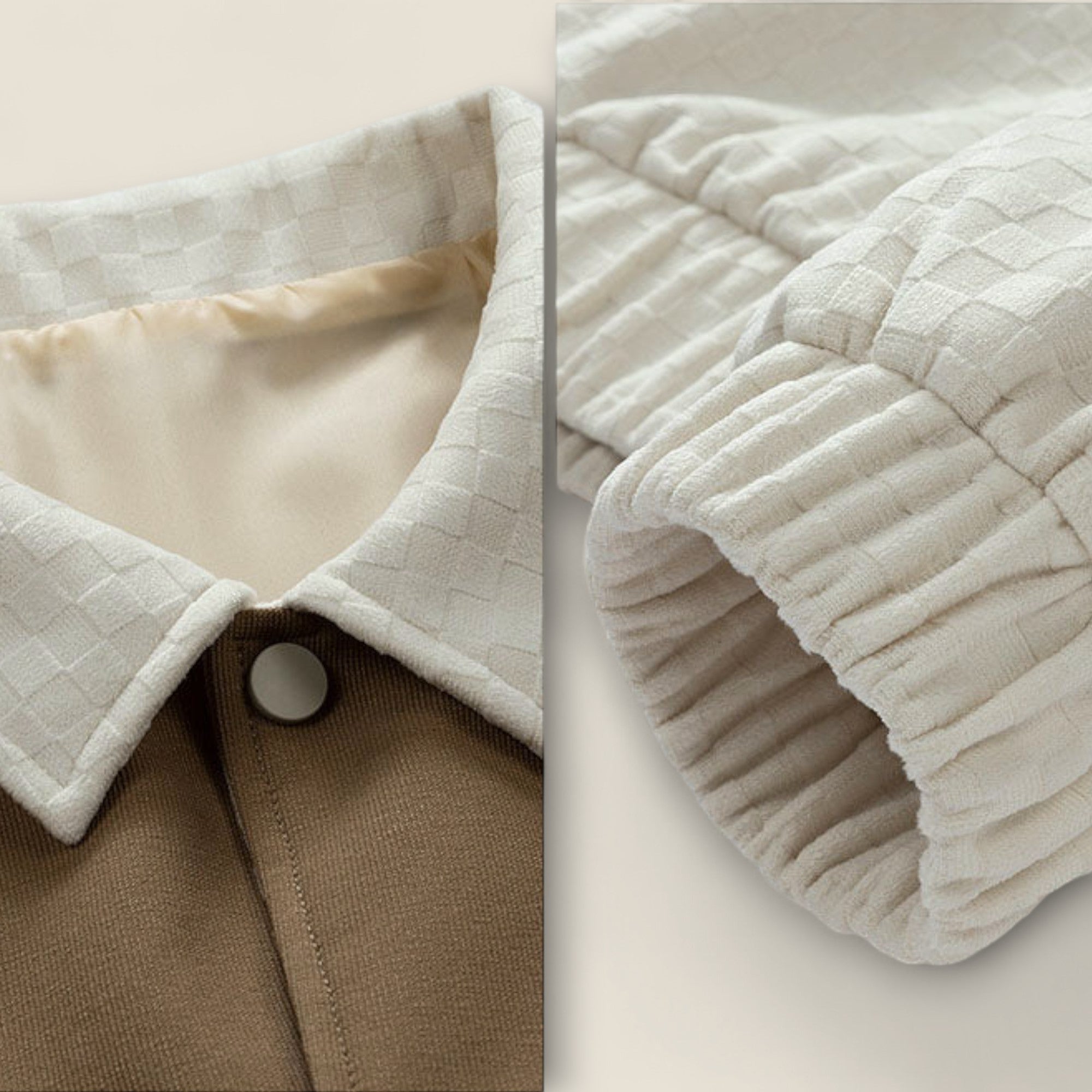 Miles - Tekstureret Jakke I To Farver