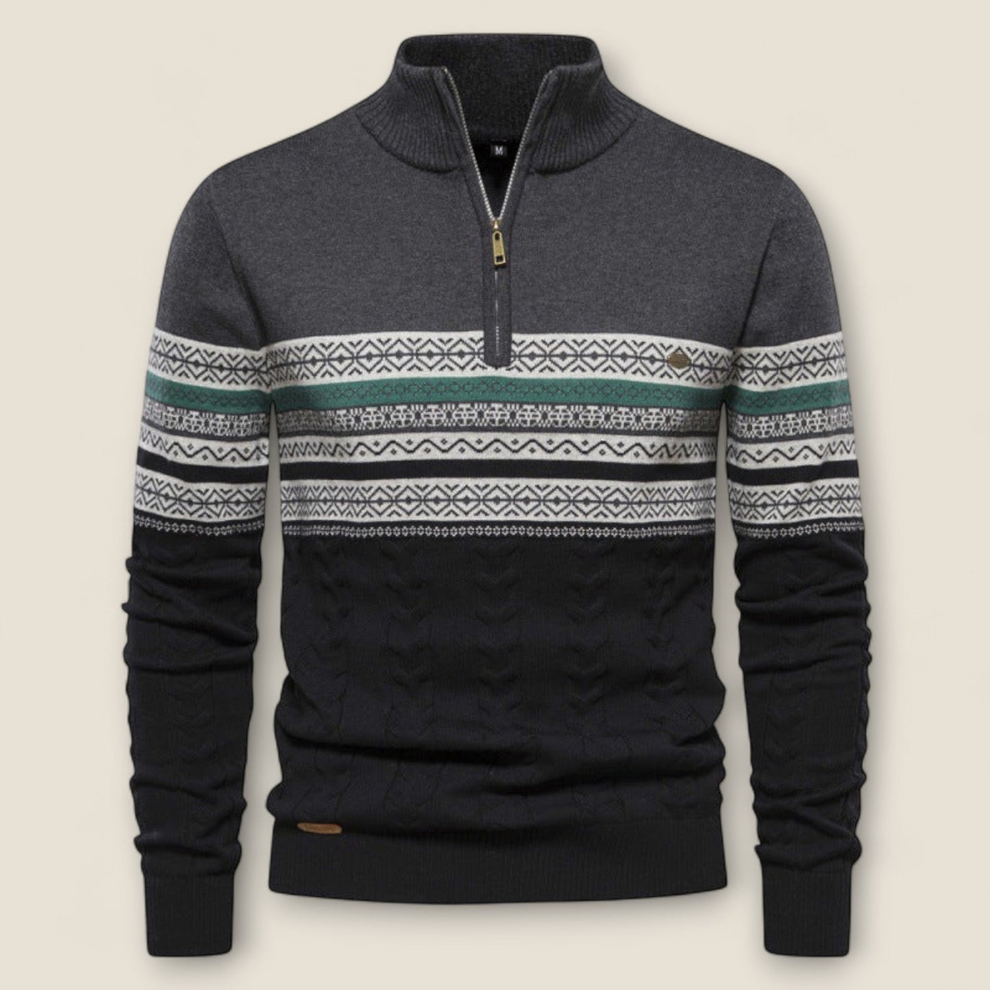 Leonardo - Cotton Half-Zip Pullover