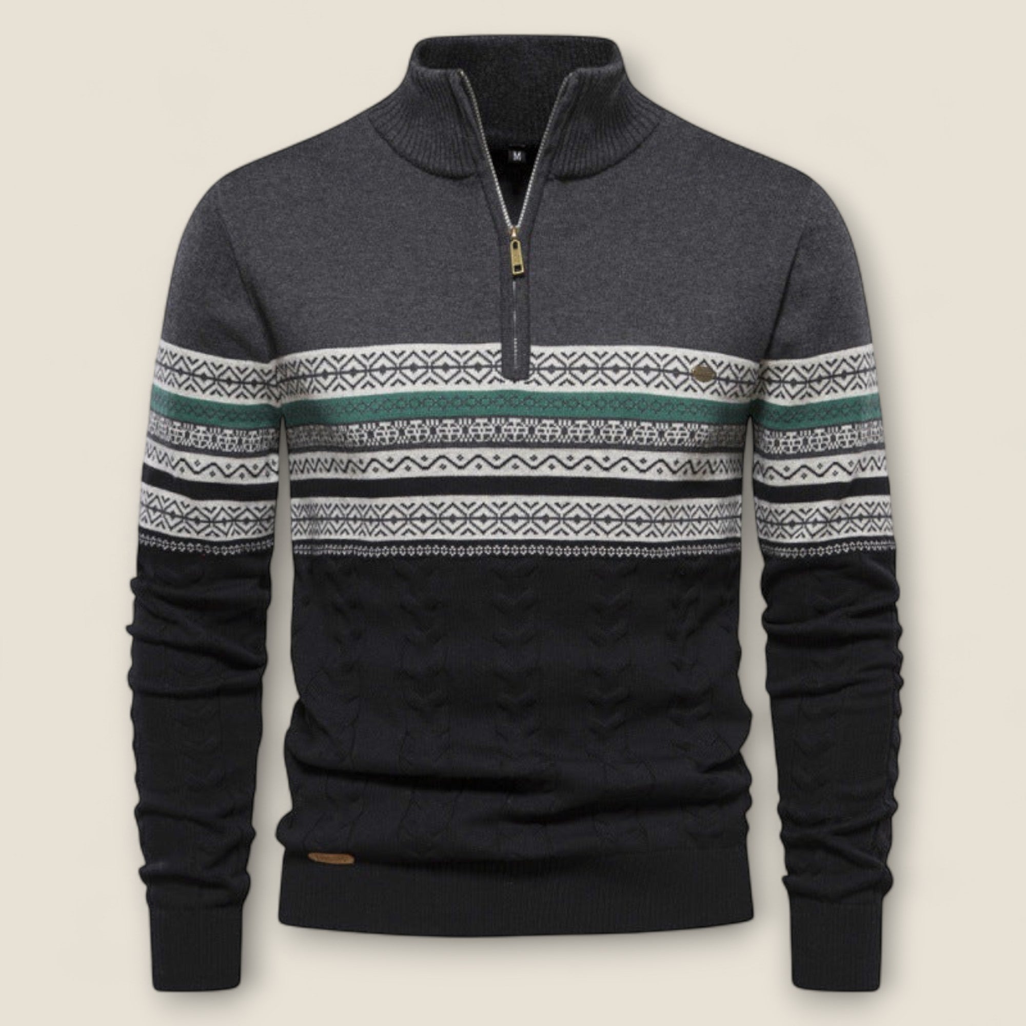 Leonardo - Cotton Half-Zip Pullover