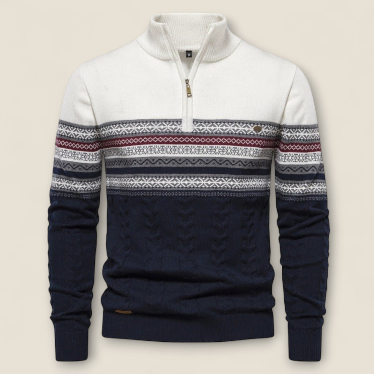 Leonardo - Cotton Half-Zip Pullover