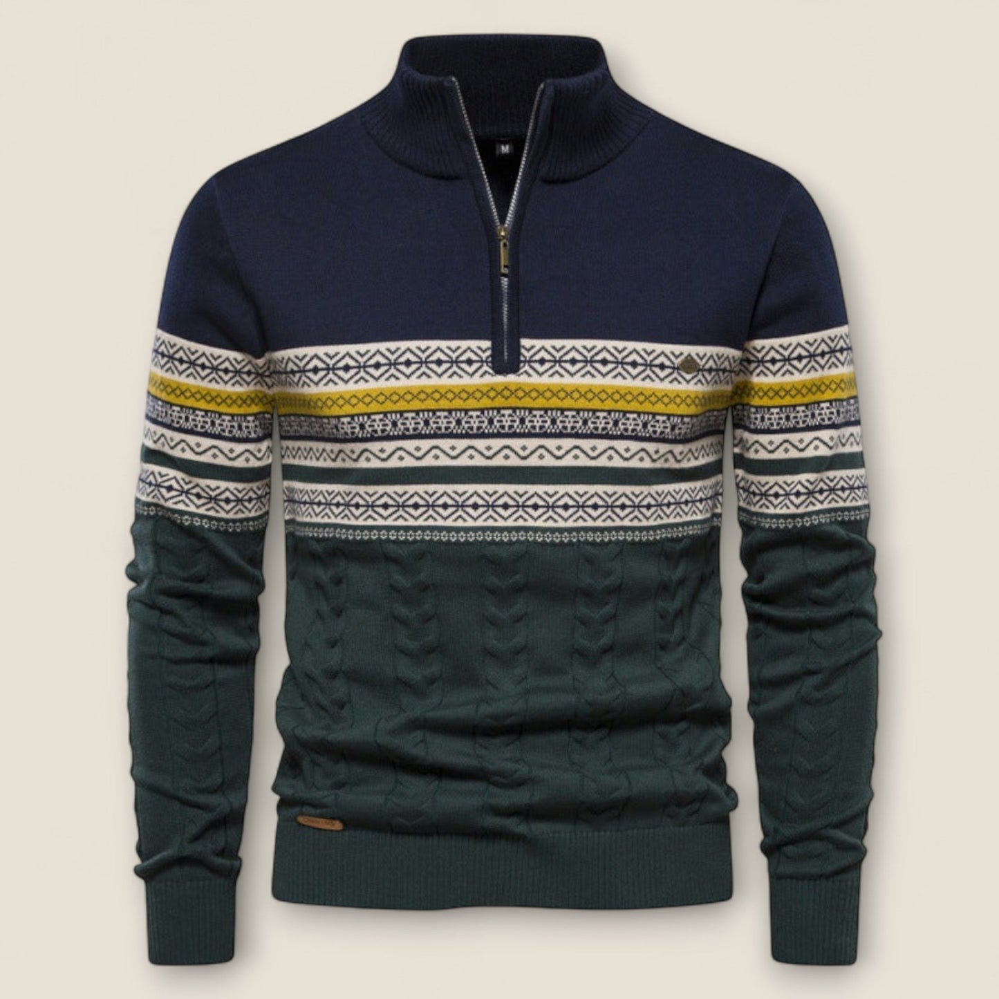 Leonardo - Cotton Half-Zip Pullover