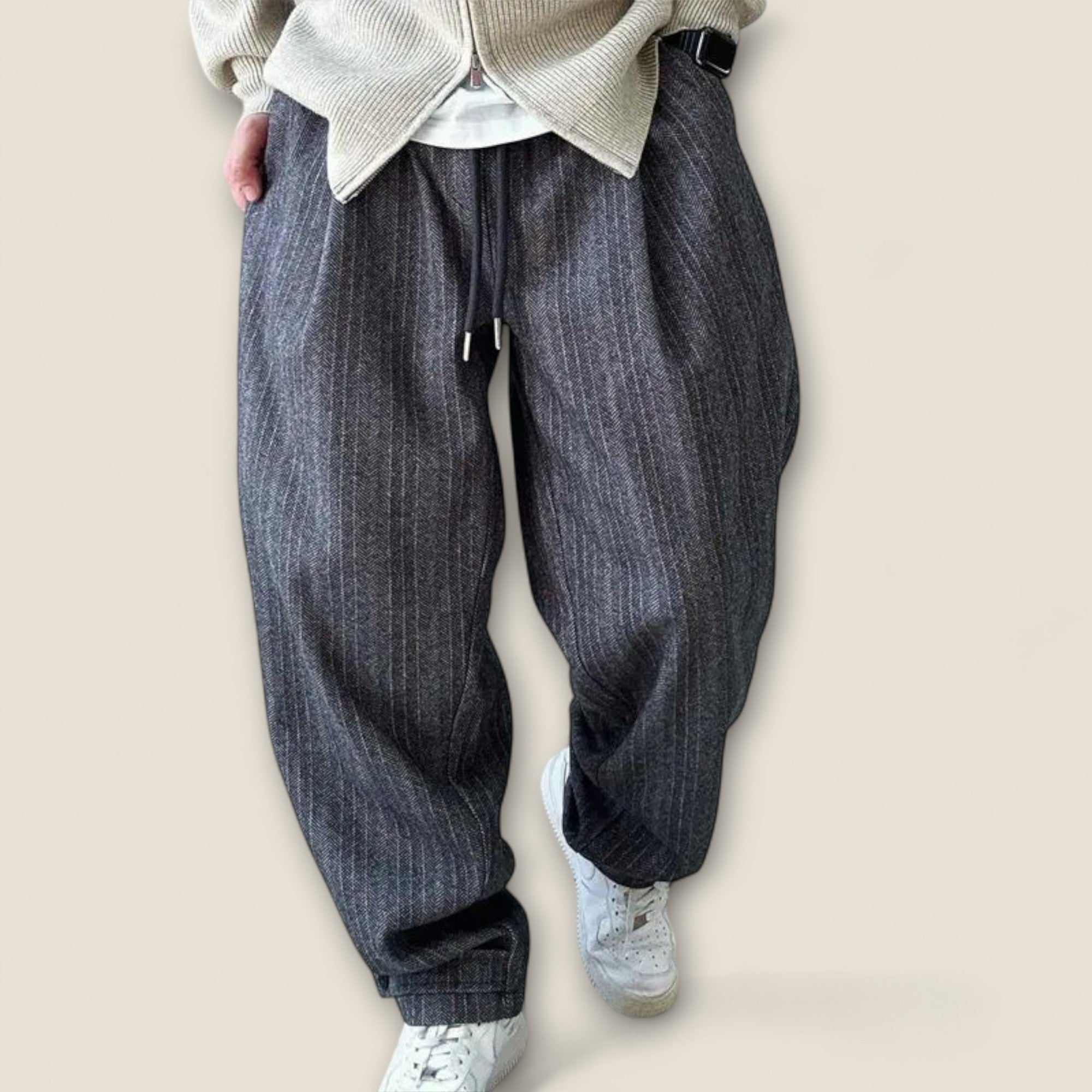 Bruno - Stribet Relaxed Fit Bukser