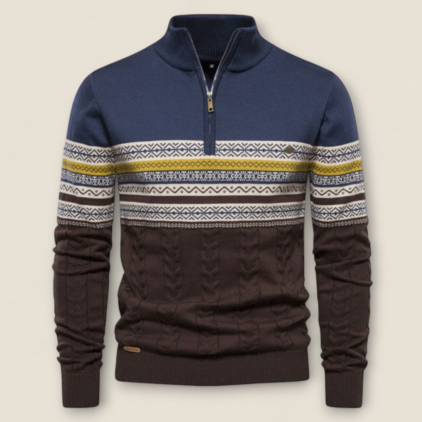 Leonardo - Cotton Half-Zip Pullover