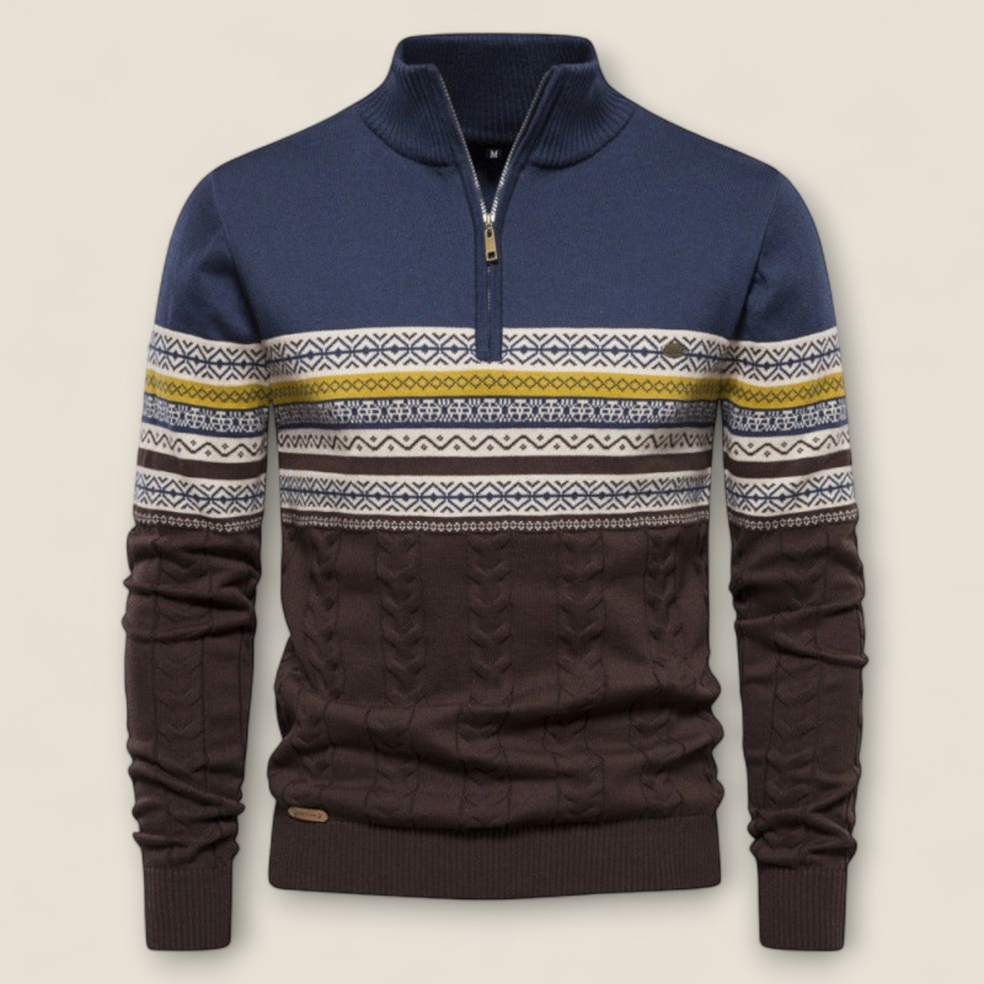 Leonardo - Cotton Half-Zip Pullover