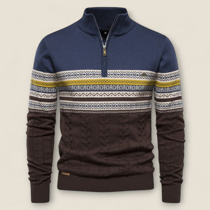 Leonardo - Cotton Half-Zip Pullover