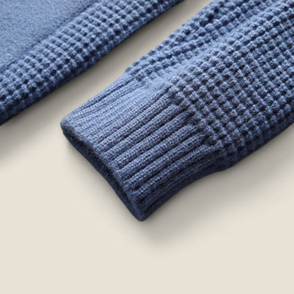 Lorenzo - Tekstureret Vaffelstrikket Cardigan