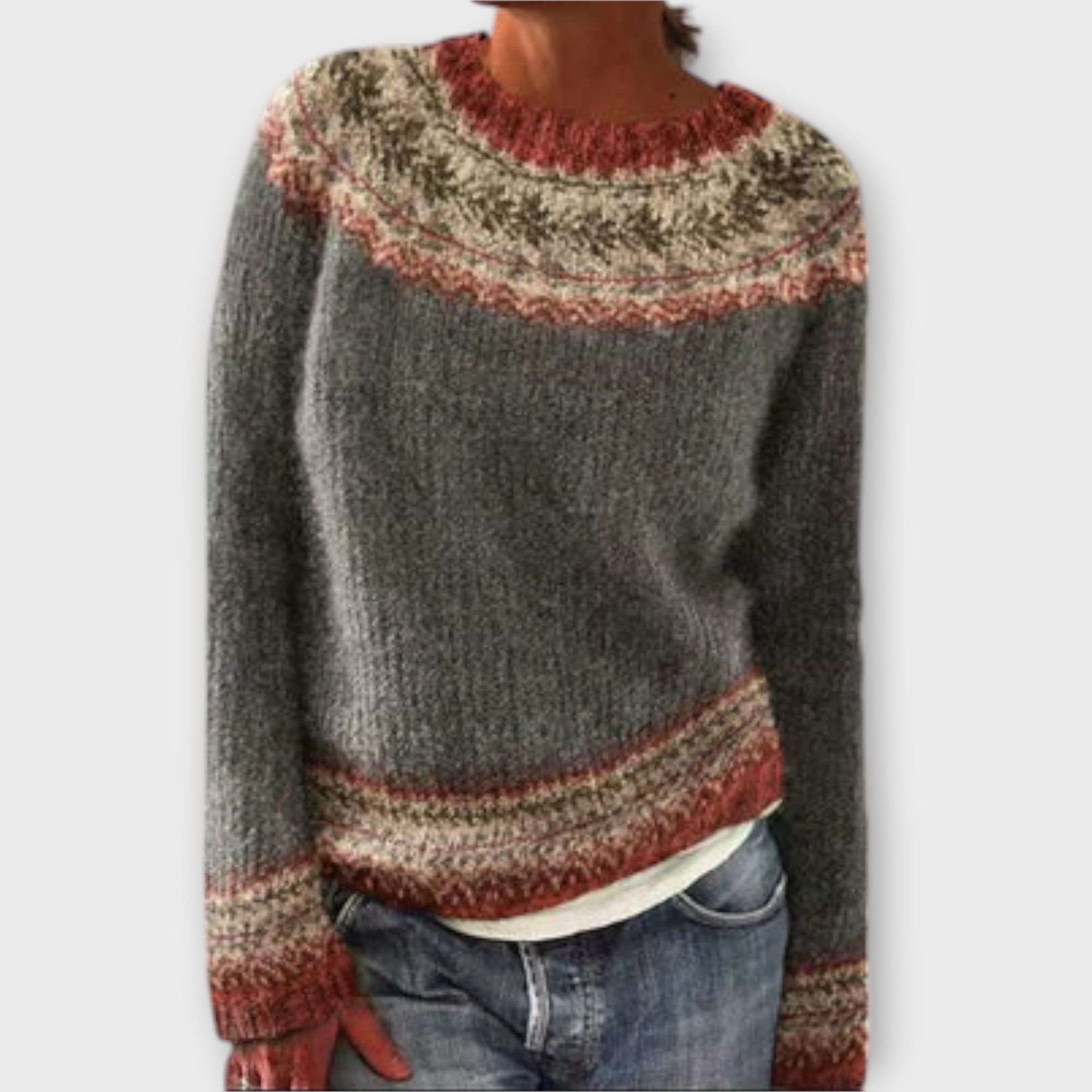 Suzu - Vintage Strik Sweater til Kvinder