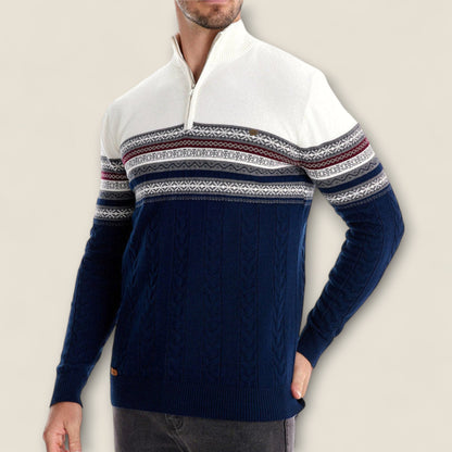 Leonardo - Cotton Half-Zip Pullover