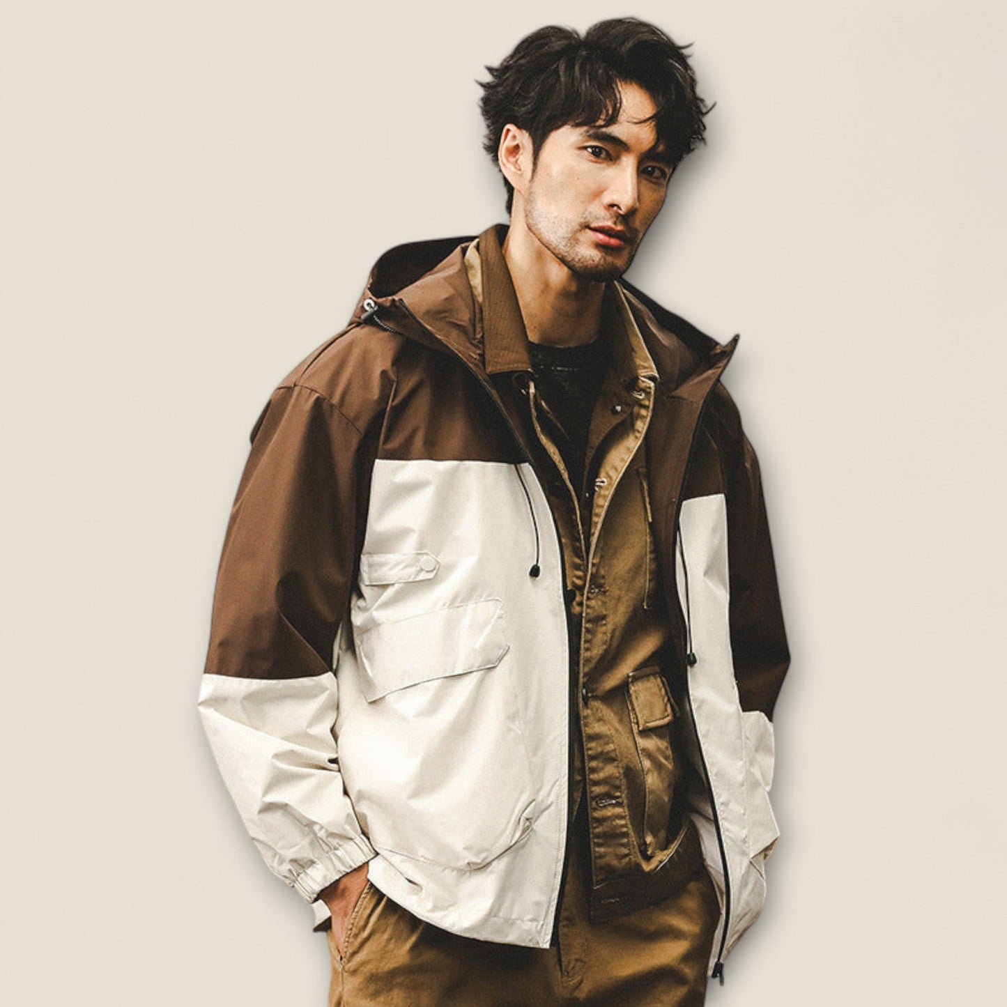 Rafael - Farveblokeret Utility Jakke