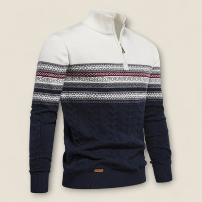 Leonardo - Cotton Half-Zip Pullover