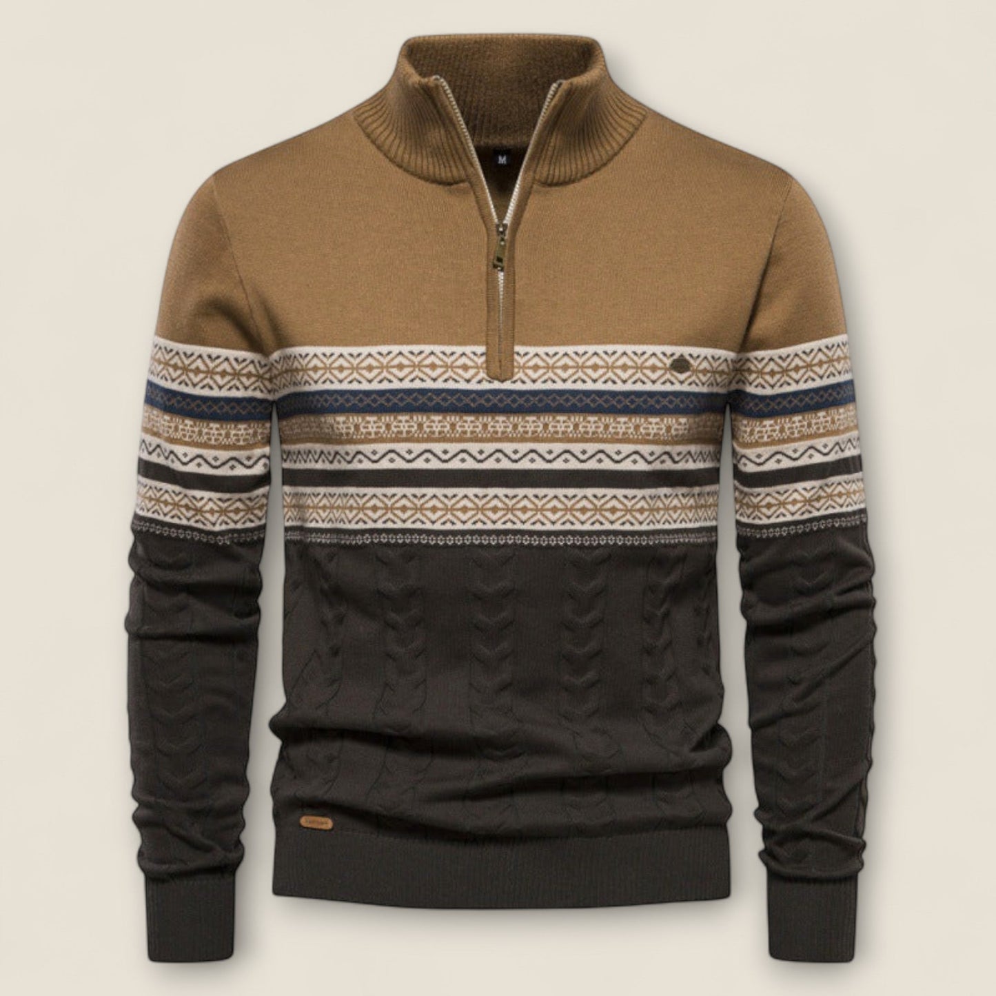 Leonardo - Cotton Half-Zip Pullover