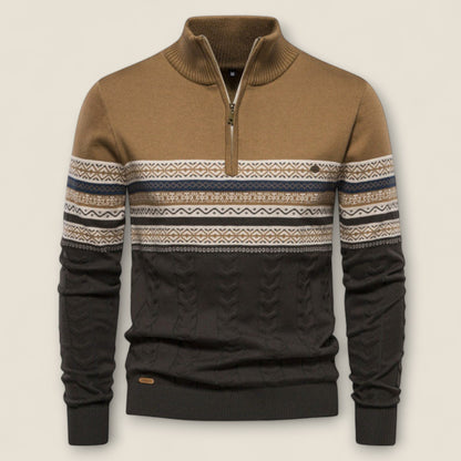 Leonardo - Cotton Half-Zip Pullover