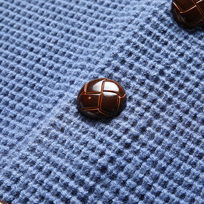 Lorenzo - Tekstureret Vaffelstrikket Cardigan