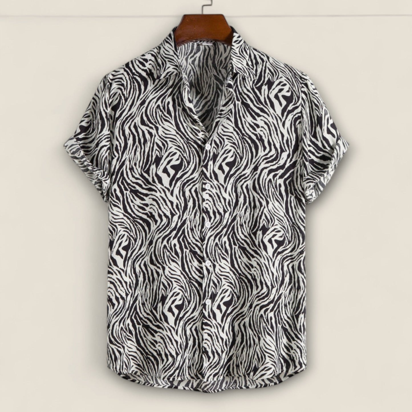 Claudio - Camp Skjorte med Tigerprint